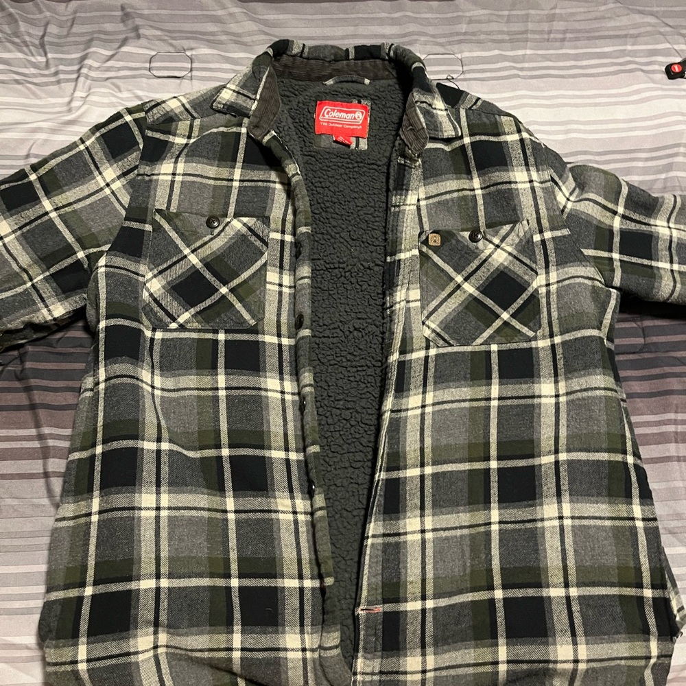 Coleman Green Lightweight Flannel Jacket